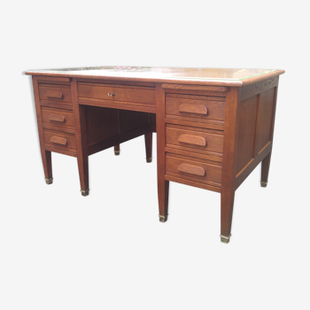 Bureau vintage en chêne massif année 40/50