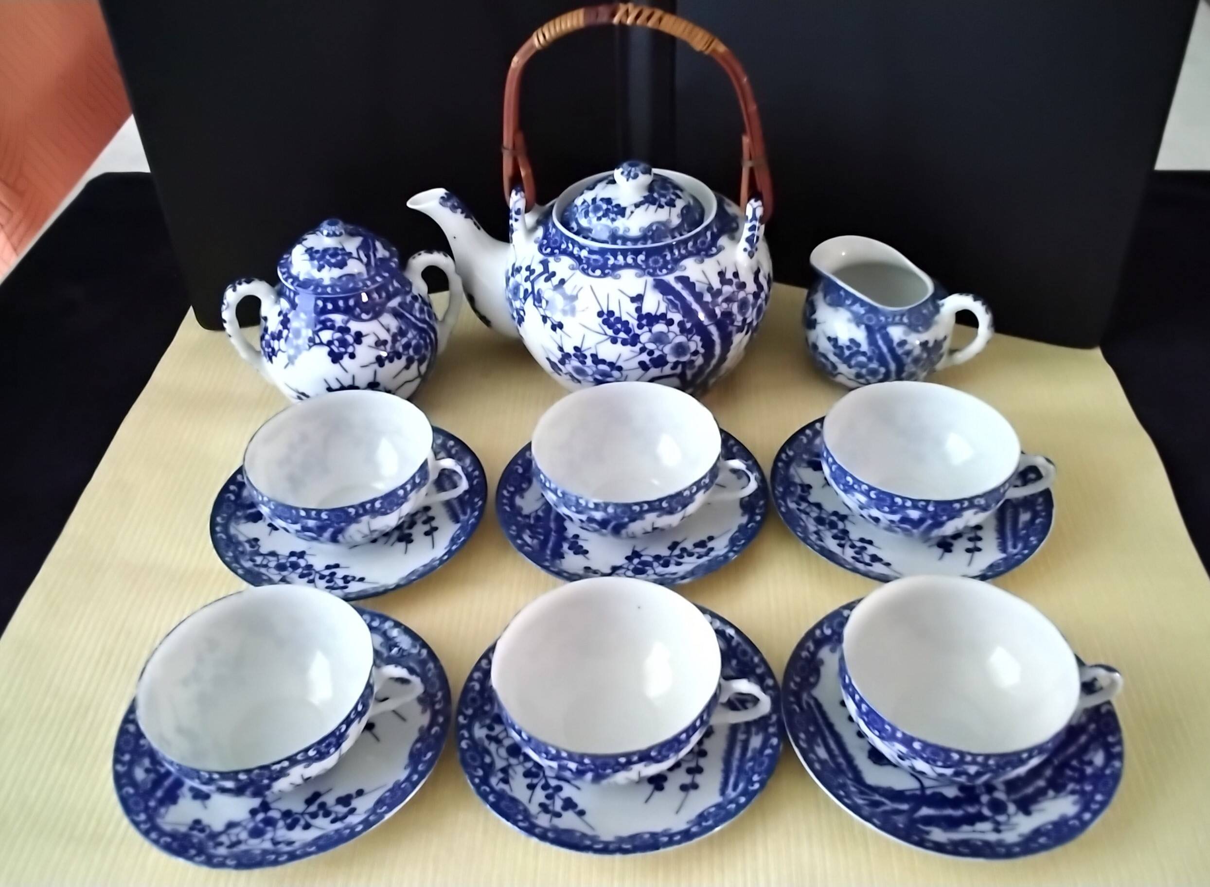 Japanese porcelain tea set