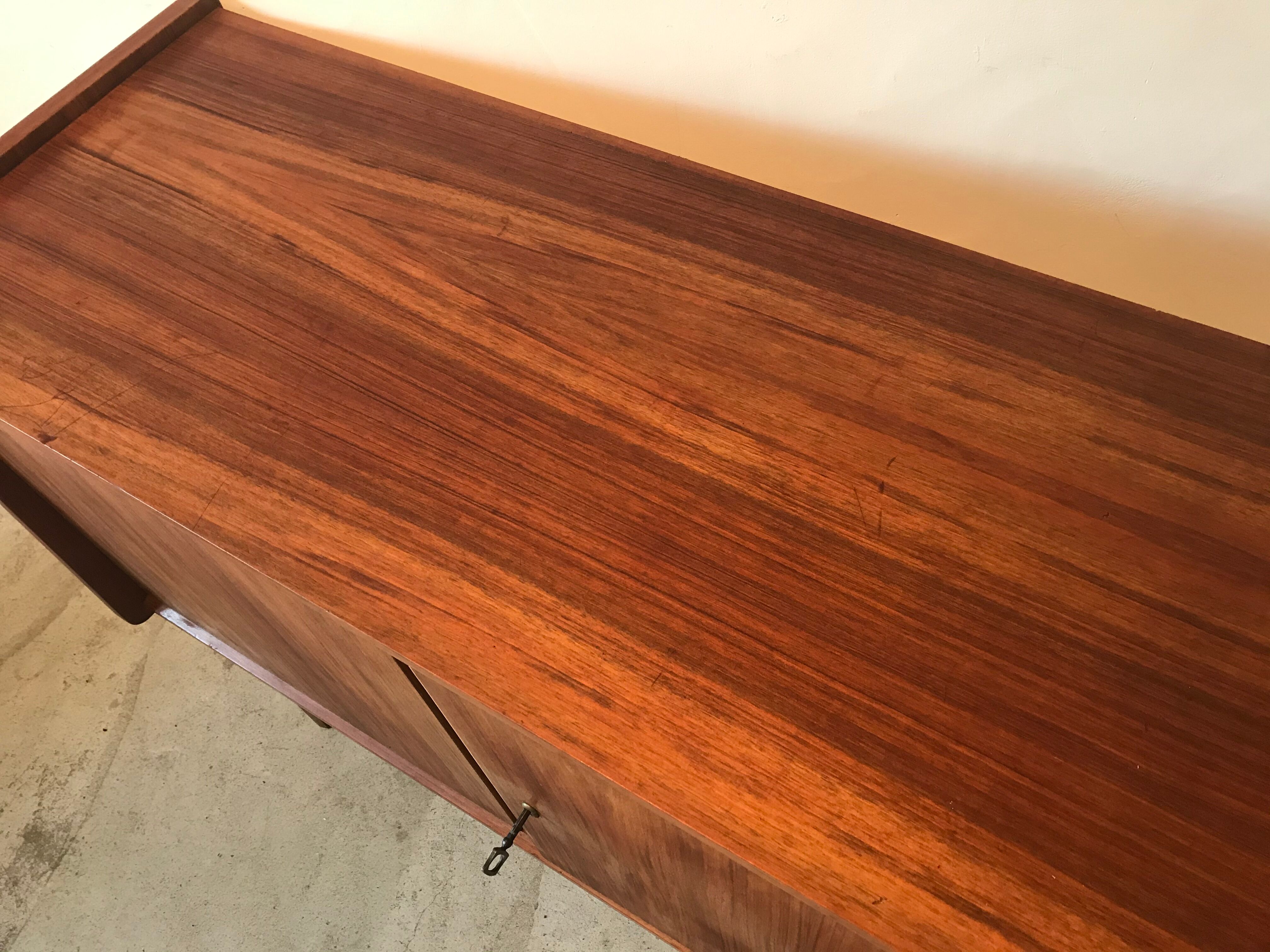 Low buffet vintage 1960 walnut blond