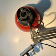 Lampe d'architecte rouge   patented  finlande