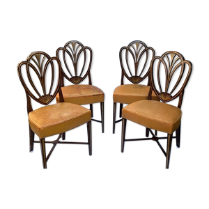 Série quatre chaises anglaises