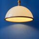 Vintage white wooden Steinhauer suspension, pendant lamp in plexiglass.