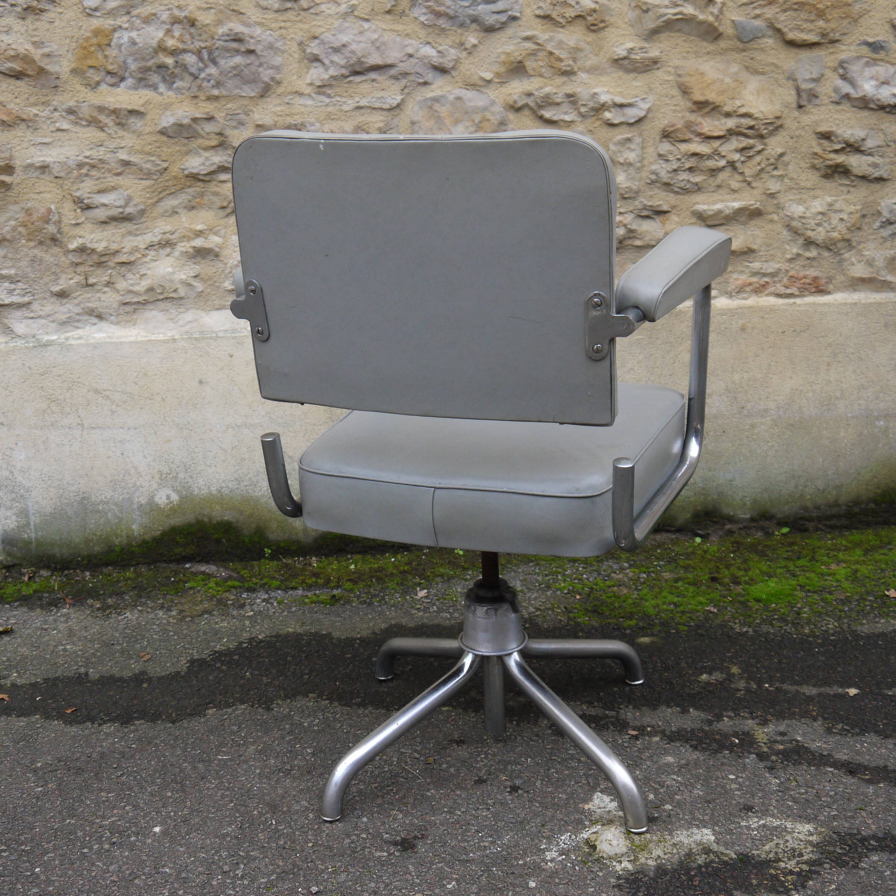 Industrial swivel office chair