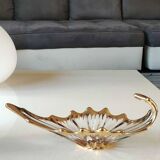 Empty Pocket/Decorative Bowl/Royal Bayel Crystal. 18k gold highlights.