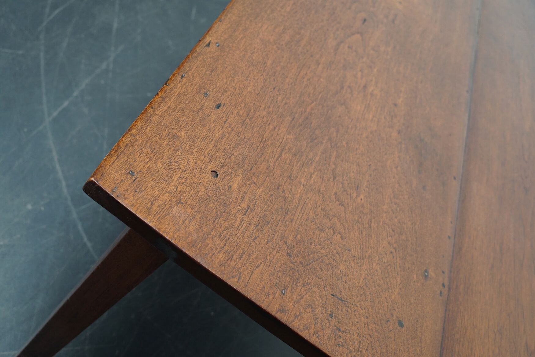 Large Antique 19th Century English Rustic Farmhouse Teak Dining Table