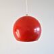 Lot de 2 suspensions en métal rouge, Danemark 1960's