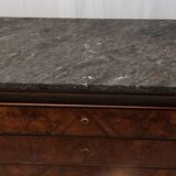 Ancienne commode Louis Philippe 4 tiroirs avec marbre