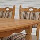 Danish dinning set of table and four chairs in oak and wool.