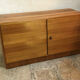 Buffet Box storage cabinet vintage blond walnut 1960-80's