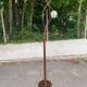 Vintage copper halogen floor lamp with braided arms