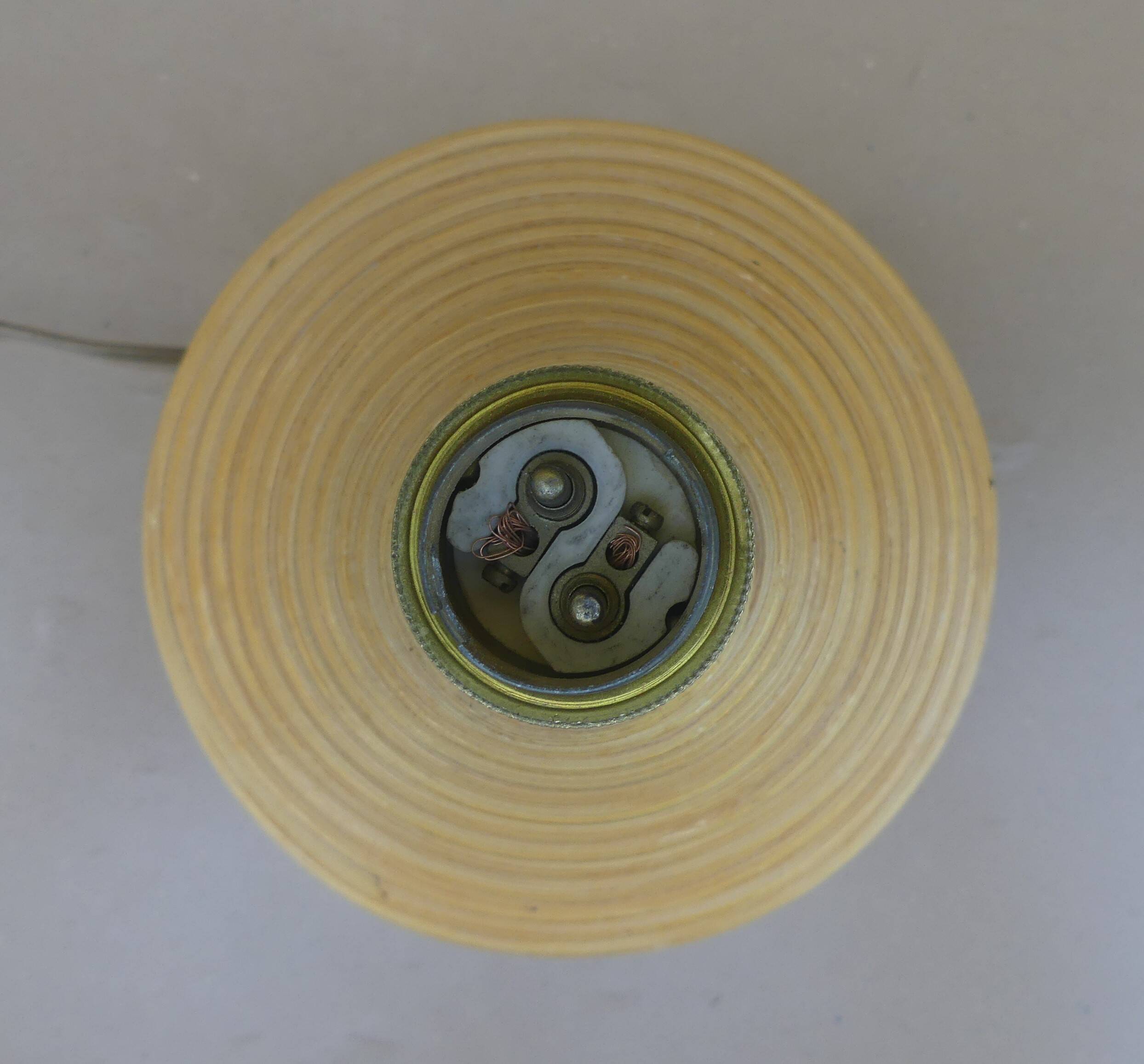 Louis SOGNOT rattan bedside lamp