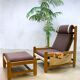 Armchair and footrest Scandinavian