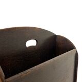 Art Deco Oak Newspaper Rack Magazine Rack 1950s design