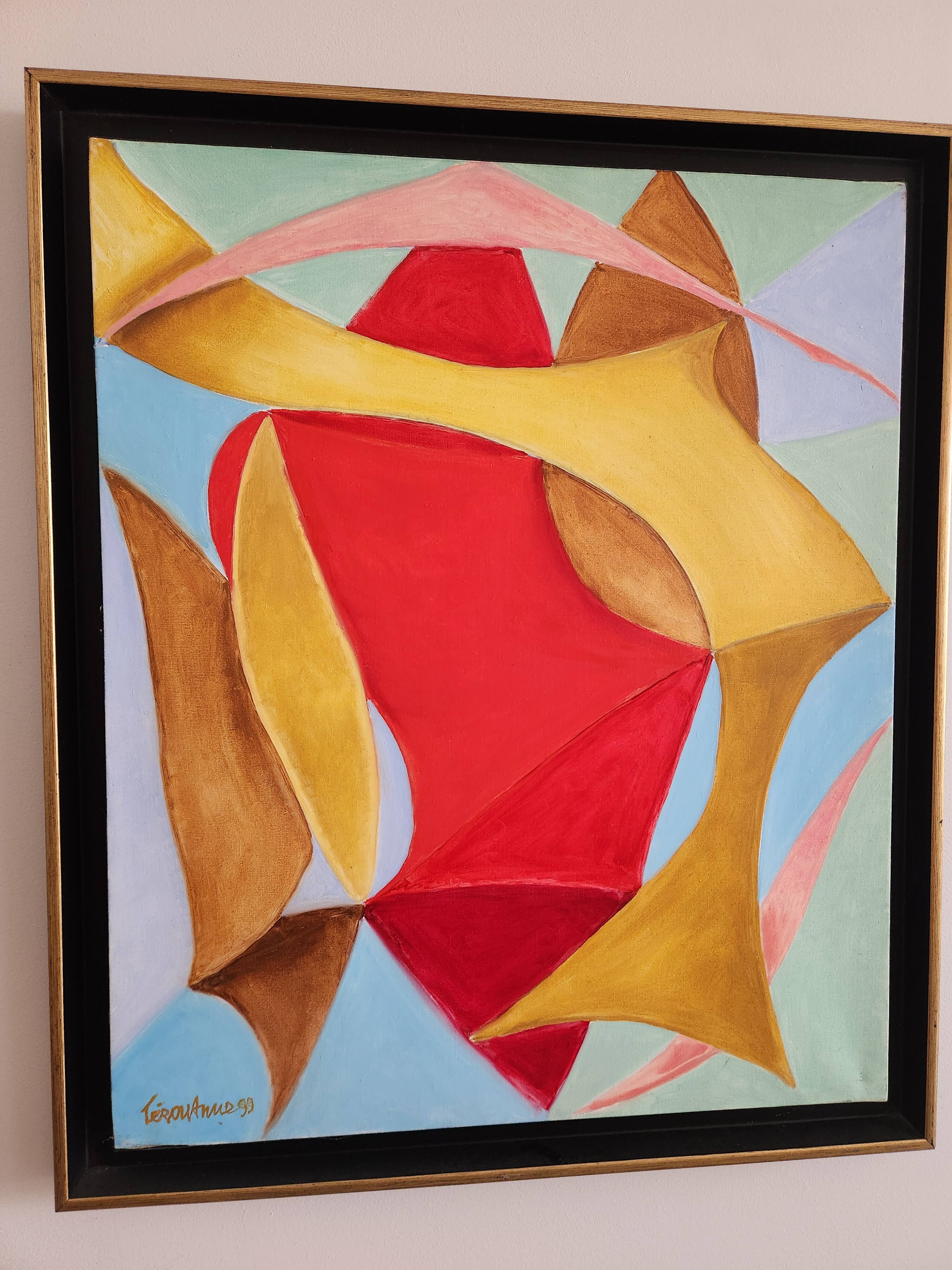 Pair of oils on canvas by lucille terouanne