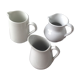 Trio of cream pots