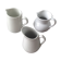 Trio of cream pots