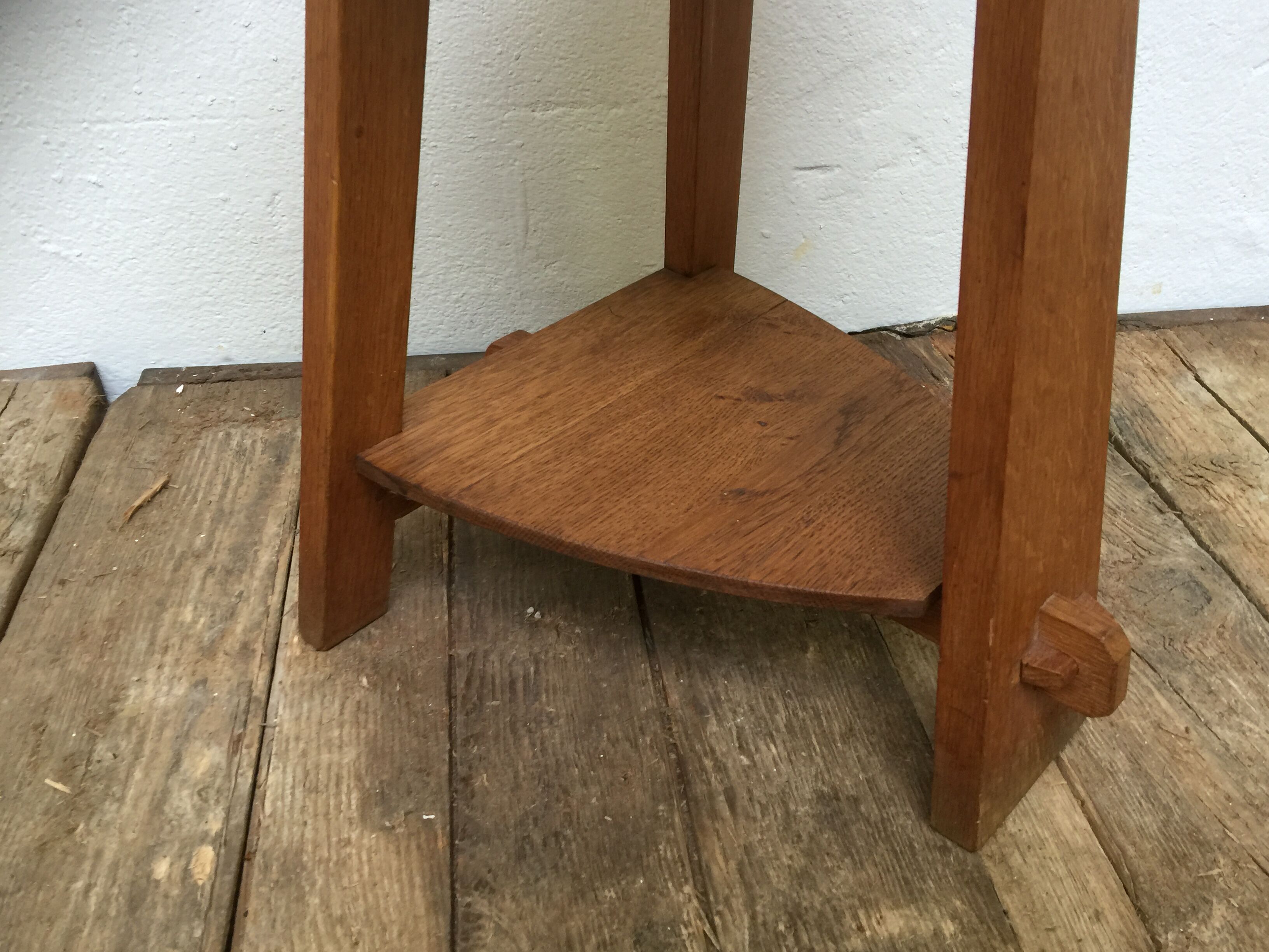 Wooden tripod stool
