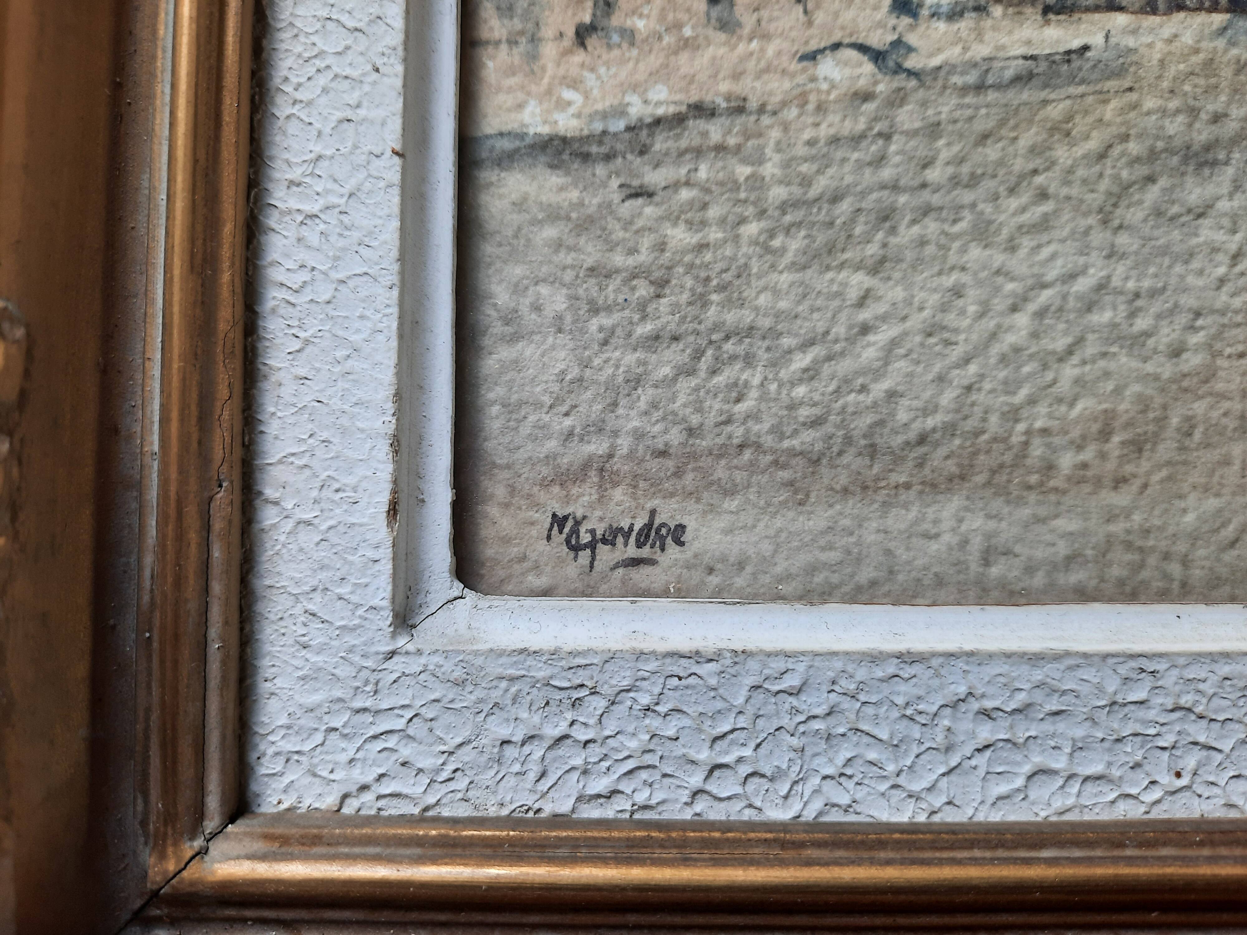 Aquarelle Le Puy Marcel Gendre
