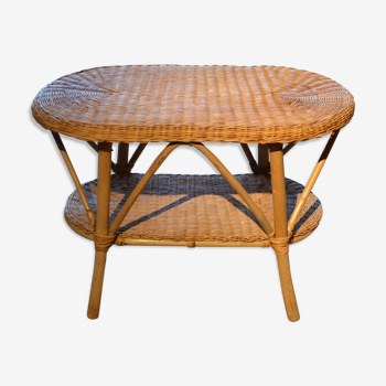 Rattan coffee table