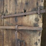 18th century studded chestnut door