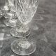 12 antique crystal champagne flutes