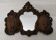 Ancien Miroir Mural Vintage Avec Rangement Imitation Bois