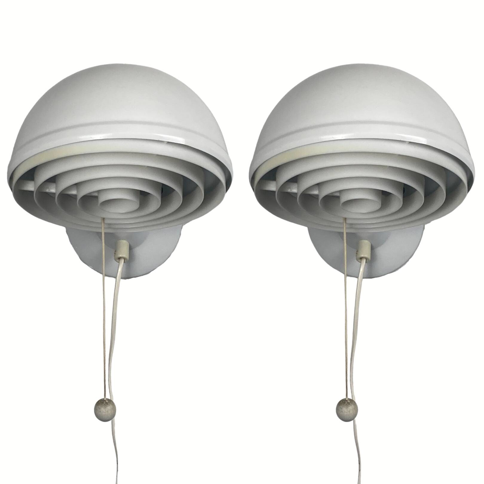 Pair Scandinavian wall sconces by Knud Christensen for ABO Randers, Denmark 1960s-1970s