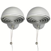Pair Scandinavian wall sconces by Knud Christensen for ABO Randers, Denmark 1960s-1970s