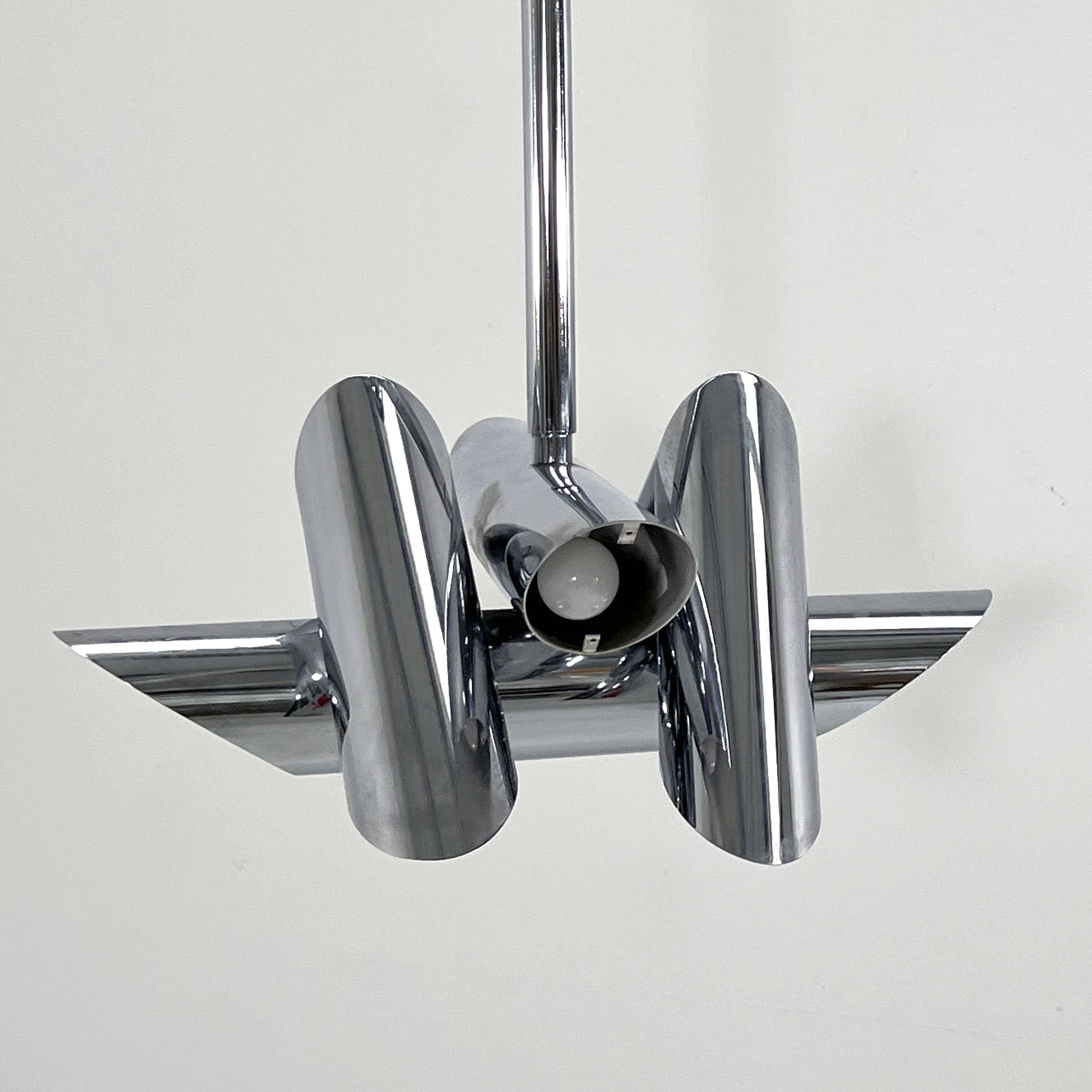 Suspension Chromée de Oscar Torlasco pour Stilkronen, 1960