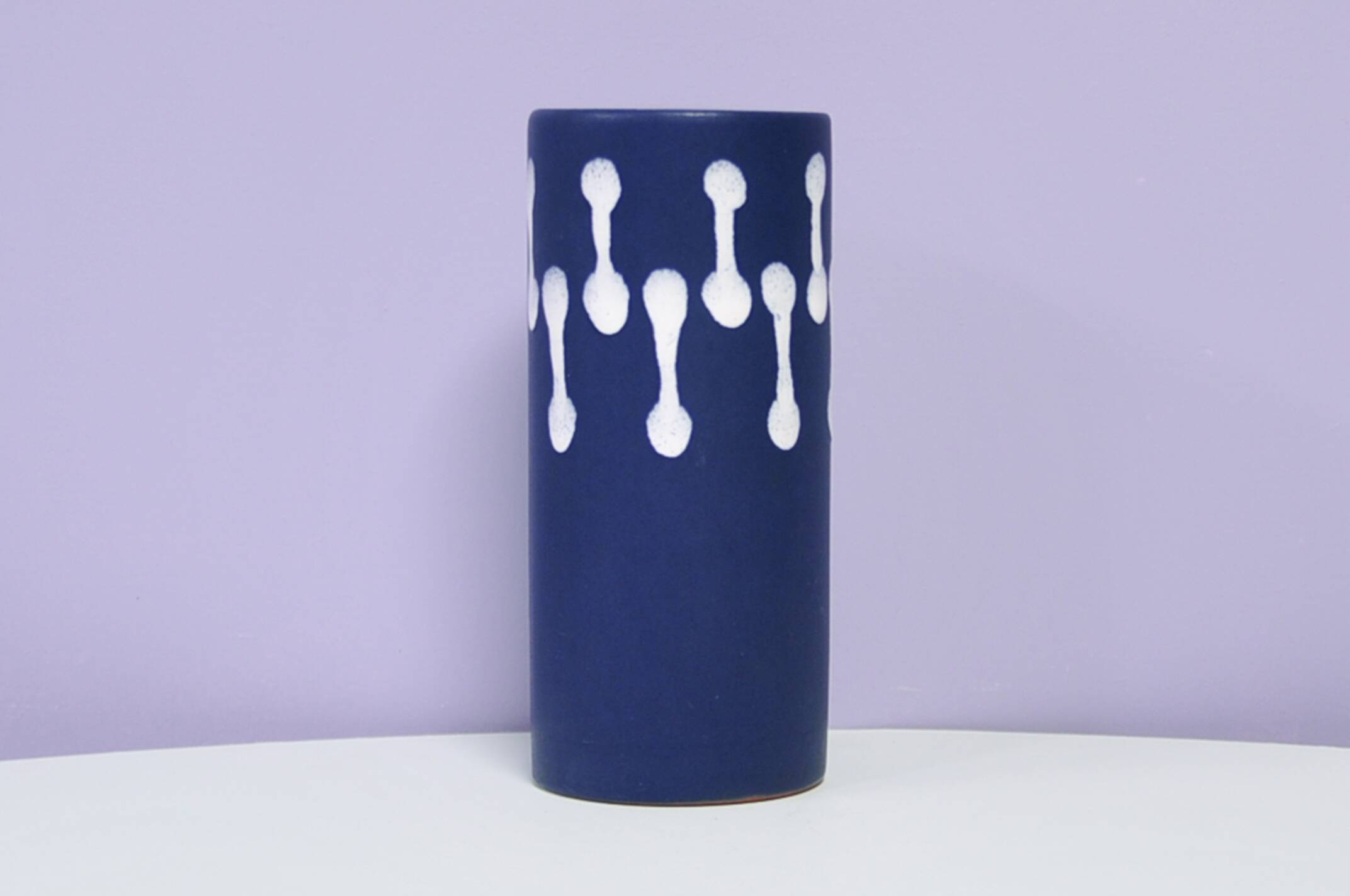 Dark blue West Germany vase