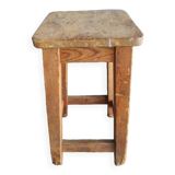 Antique wooden workshop stool
