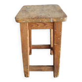 Tabouret d'atelier ancien en bois