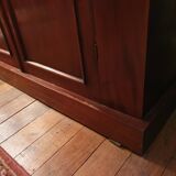 Small late 19th century English mahogany bookcase