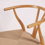 4x Hans J. Wegner CH24 Oak Wishbone Chair, 1980s