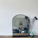 Black and gold art deco mirror - 81x69cm