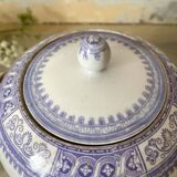 Purple ironstone sugar bowl