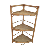 Rattan angle shelf