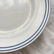 Low ironstone compote dish with blue and gold trim, Saint Amand