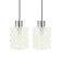 Pair of Bubble Glass Pendant Lights by Helena Tynell for Limburg, 1960s