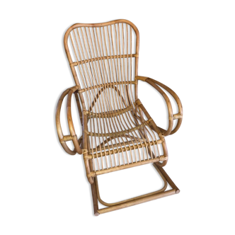 Rocking-Chair en rotin