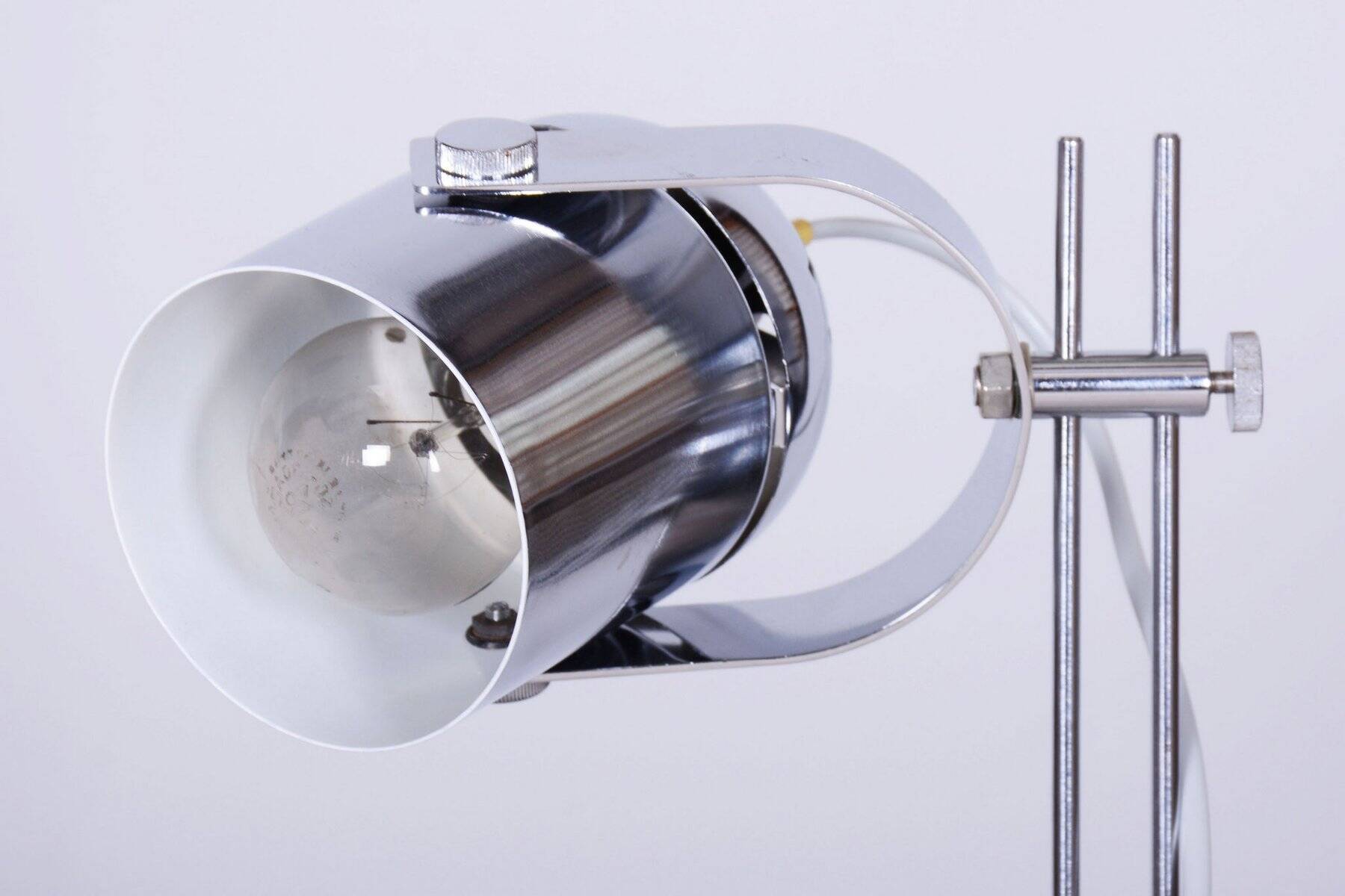 Mid-Century Modern Table Lamp in Chrome by J. Indra for Combi Lux, Czech, 1970s