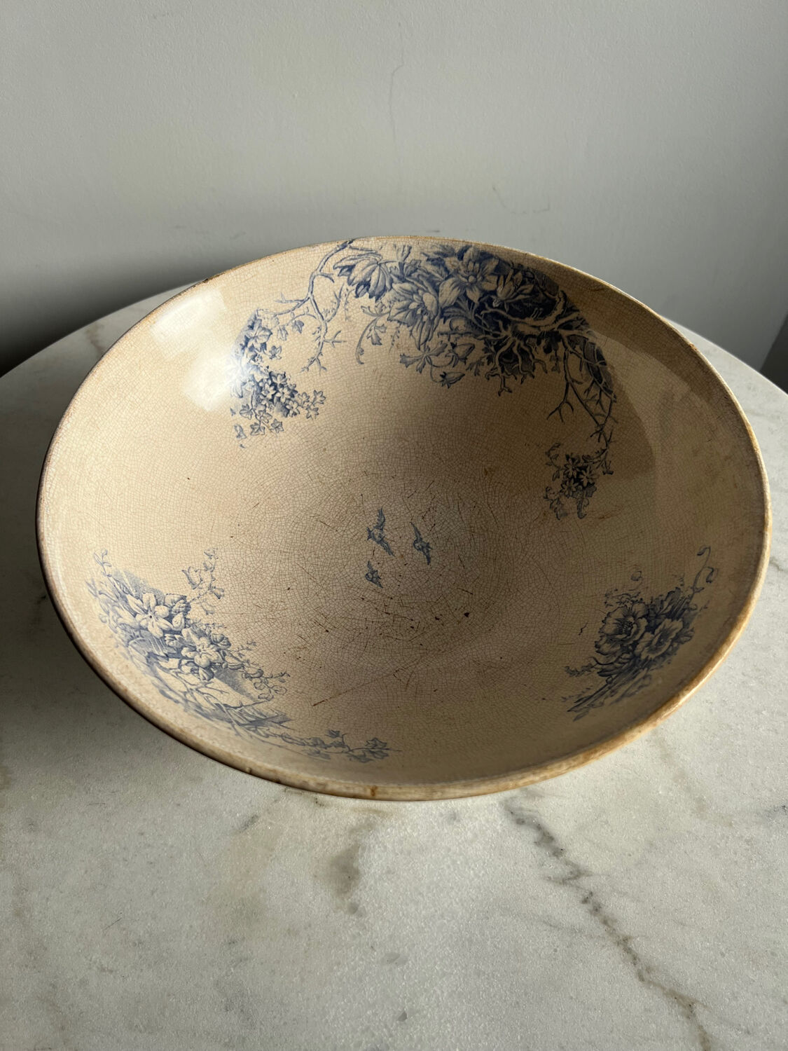 Large very old salad bowl