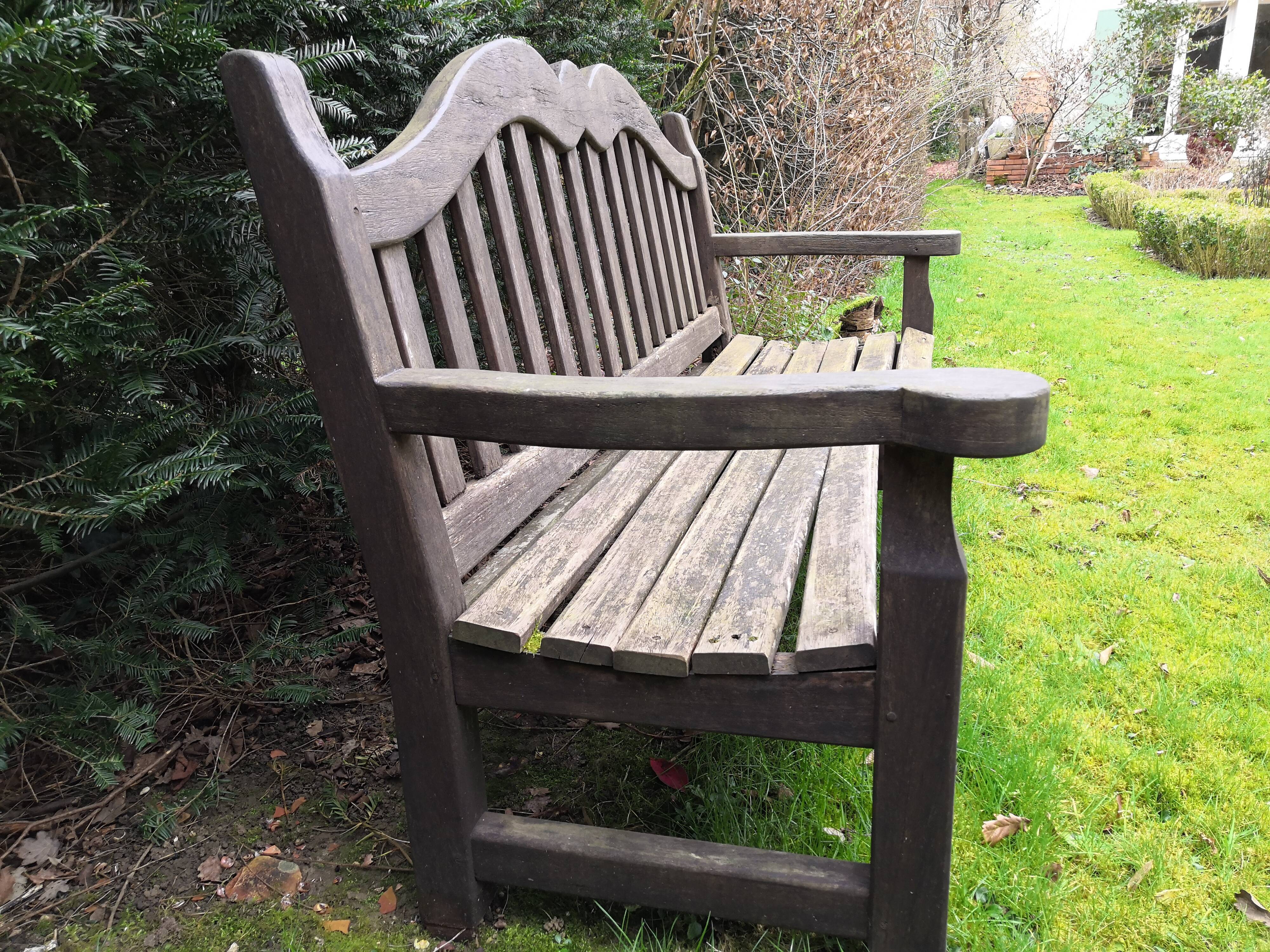 Wooden garden bench Ateliers Georges Mahot