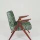 Vintage armchair Scandinavian design boho green