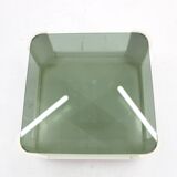1970s Italian Square Glass Coffee Table