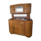 Solid wood and vintage marble