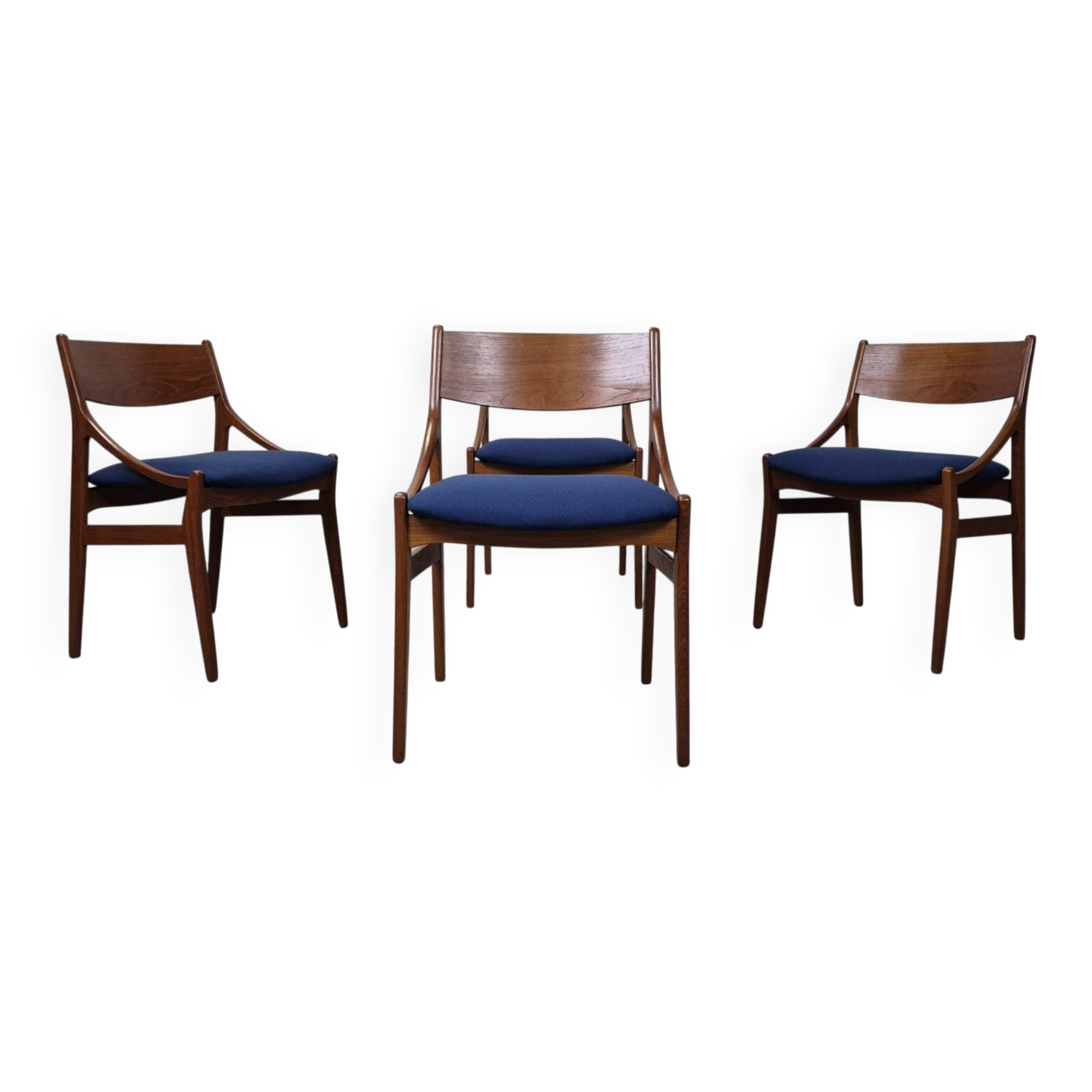 Vestervig Eriksen, vintage 1960s Danish dining chairs