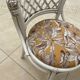 Vintage White Rattan/Bamboo Garden Furniture Set with 2 Chairs and a Stool
