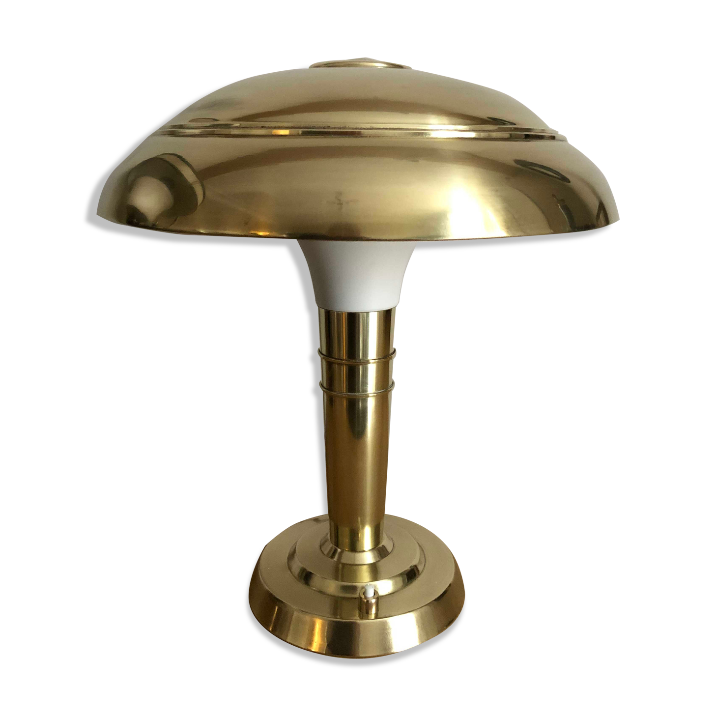 Old brass mushroom lamp 1930