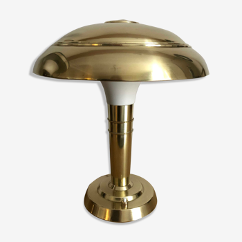 Lampe champignon ancienne en laiton 1930
